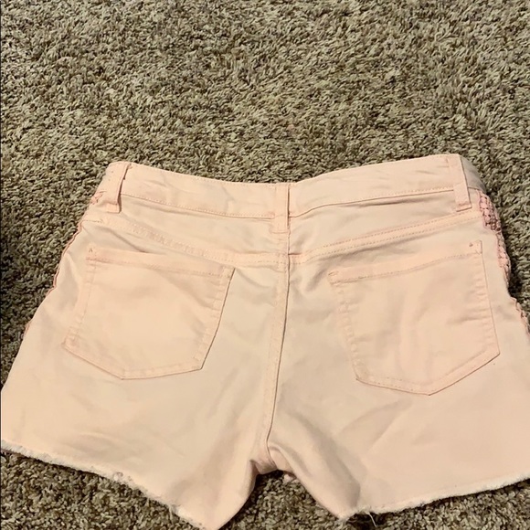 denim pink shorts - Picture 2 of 3